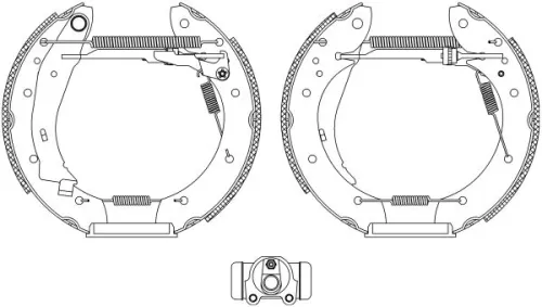 Bremsbackensatz TEXTAR 84053901)