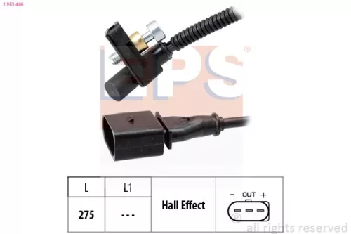 Sensor, Kurbelwellenimpuls EPS 1.953.448)