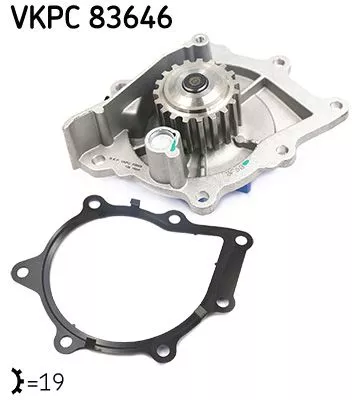 Water Pump, engine cooling SKF VKPC 83646)