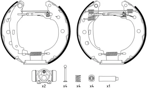 Bremsbackensatz TEXTAR 84052800)