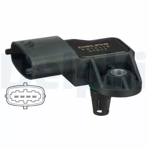 Sensor, Ansaugkrümmerdruck DELPHI PS10119)