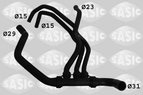 Kühlerschlauch SASIC 3404032)