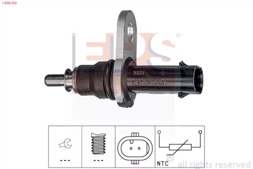 Sensor, Kühlmitteltemperatur EPS 1.830.356)