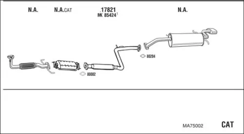 Exhaust System HANS MA75002)