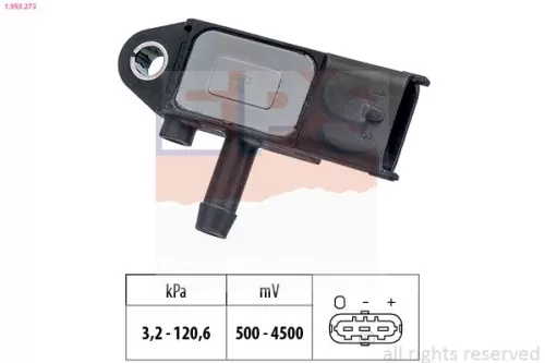 Sensor, Abgasdruck EPS 1.993.273)