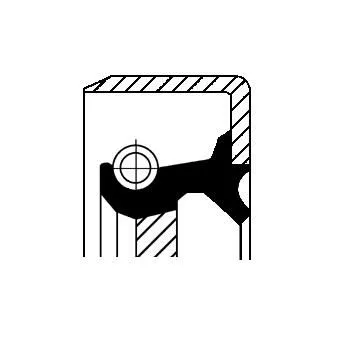 Wellendichtung, Differential CORTECO 19016639B)