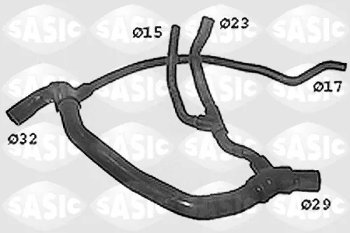 Kühlerschlauch SASIC SWH4193)