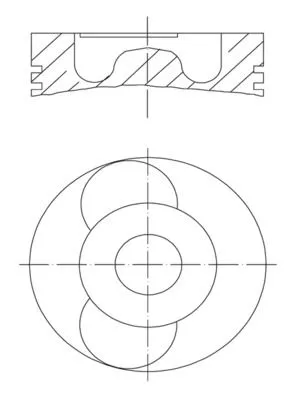 Kolben MAHLE 040 22 00)