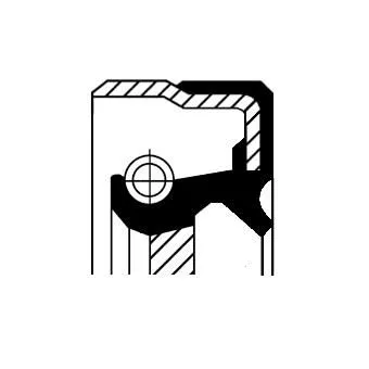 Wellendichtung, Differential CORTECO 01037090B)