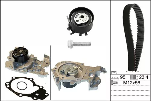 Water Pump & Timing Belt Kit Schaeffler INA 530 0195 30)