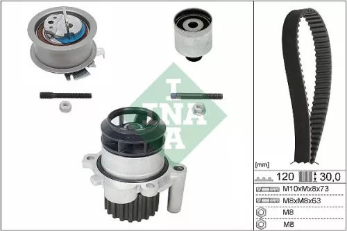 Water Pump & Timing Belt Kit Schaeffler INA 530 0201 30)