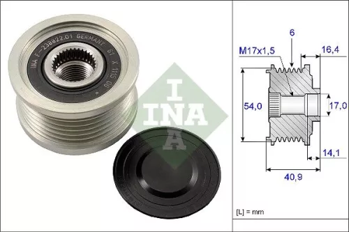 Freilaufkupplung des Generators Schaeffler INA 535 0112 10)