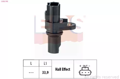 Sensor, Motordrehzahl EPS 1.953.745)