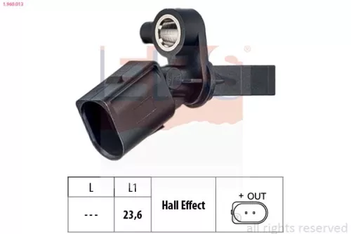 Sensor, Radgeschwindigkeit EPS 1.960.013)