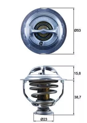 Thermostat, Kühlmittel MAHLE TX 123 95D)