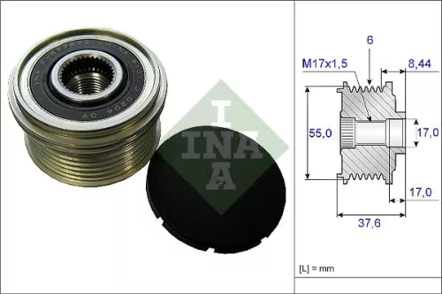 Freilaufkupplung des Generators Schaeffler INA 535 0246 10)