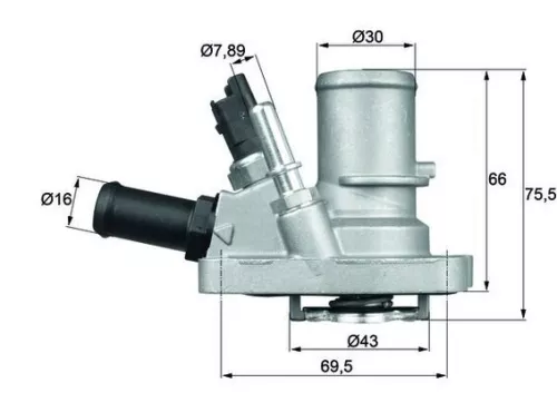 Thermostat, Kühlmittel MAHLE TI 144 88)
