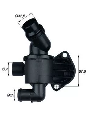 Thermostat, Kühlmittel MAHLE TI 34 87)