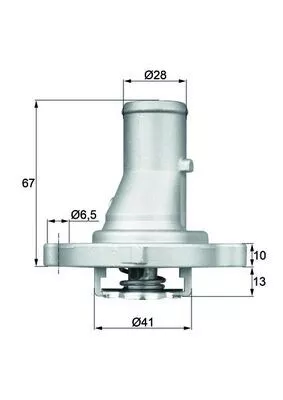 Thermostat, Kühlmittel MAHLE TI 68 87D)
