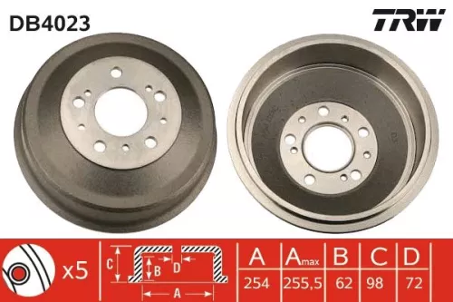 Bremstrommel TRW DB4023)