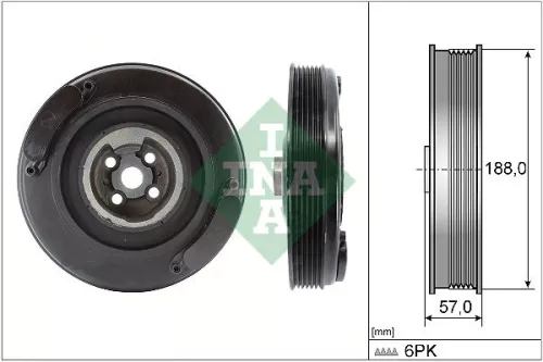 Riemenscheibe, Kurbelwelle Schaeffler INA 544 0002 10)