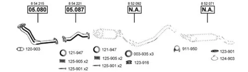 Exhaust System HANS OP053740)