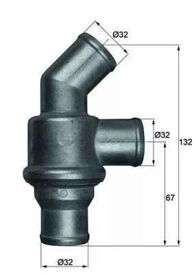 Thermostat, Kühlmittel MAHLE TH 16 80)