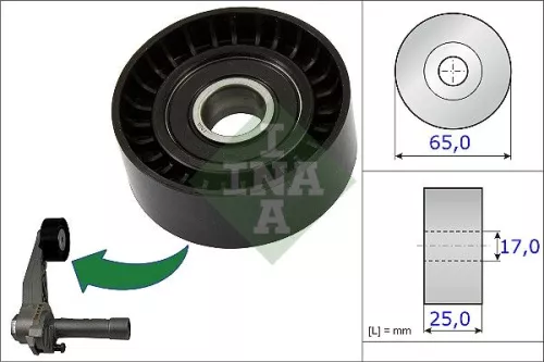 Spannrolle, Keilrippenriemen Schaeffler INA 531 0866 10)