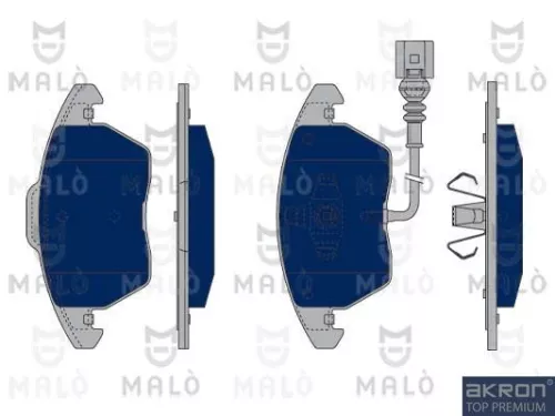 Bremsbelagsatz, Scheibenbremse AKRON-MALÒ 1050150)