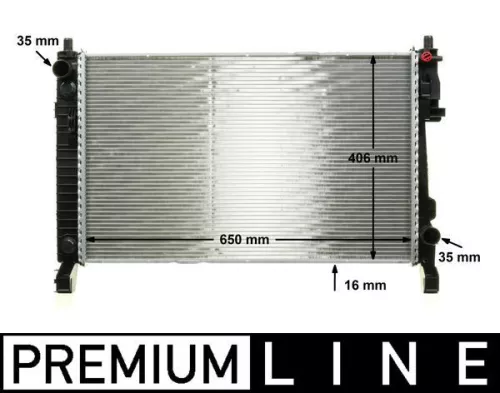 Kühler, Motorkühlung MAHLE CR 661 000P)