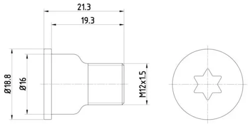 Schraube, Bremsscheibe TEXTAR TPM0005)