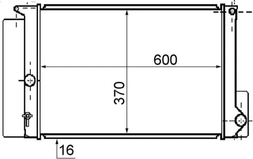 Kühler, Motorkühlung MAHLE CR 1078 000S)