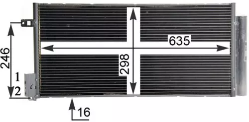 Kondensator, Klimaanlage MAHLE AC 505 001S)