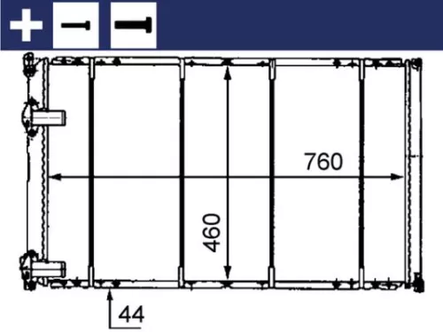 Kühler, Motorkühlung MAHLE CR 526 000S)