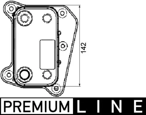 Ölkühler, Motoröl MAHLE CLC 38 000P)