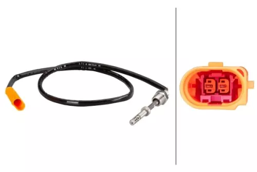 Sensor, Abgastemperatur HELLA 6PT 010 376-101)