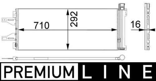 Kondensator, Klimaanlage MAHLE AC 368 000P)