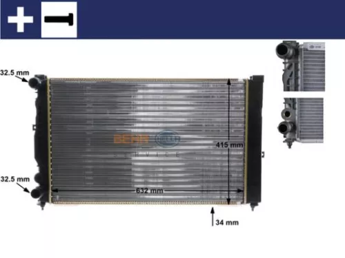 Kühler, Motorkühlung MAHLE CR 647 000S)
