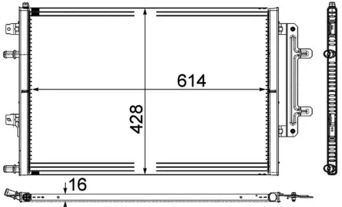 Kühler, Motorkühlung MAHLE CR 868 000P)