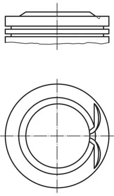 Kolben MAHLE 040 25 00)