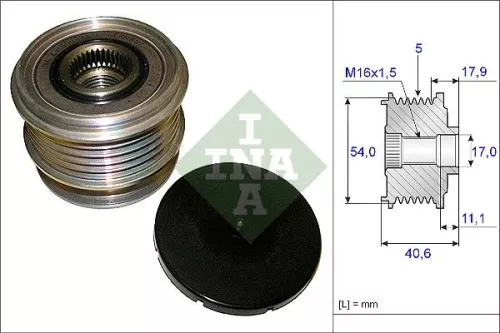 Freilaufkupplung des Generators Schaeffler INA 535 0121 10)