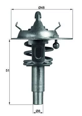 Thermostat, Kühlmittel MAHLE TX 106 90D)