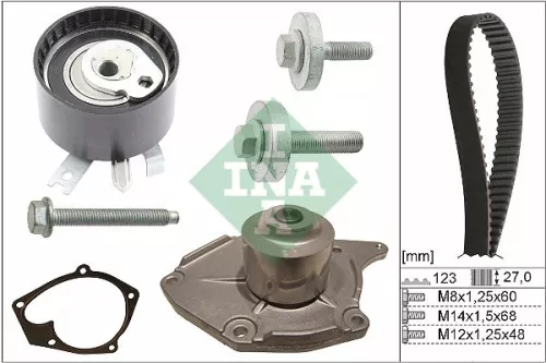 Water Pump & Timing Belt Kit Schaeffler INA 530 0197 31)