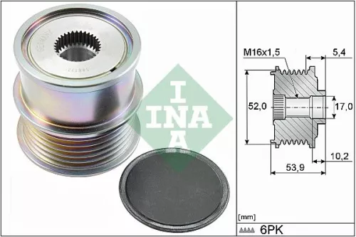 Freilaufkupplung des Generators Schaeffler INA 535 0279 10)