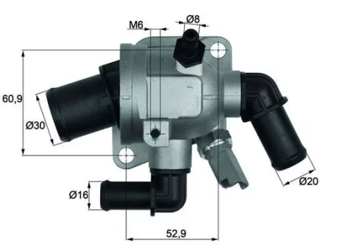 Thermostat, Kühlmittel MAHLE TI 173 88)