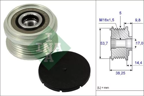 Freilaufkupplung des Generators Schaeffler INA 535 0242 10)