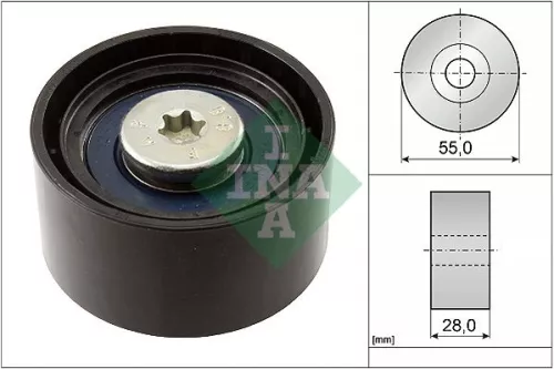 Umlenkrolle/Führungsrolle, Keilrippenriemen Schaeffler INA 532 0556 10)