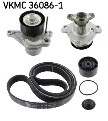 Wasserpumpe + Keilrippenriemen-Set SKF VKMC 36086-1)