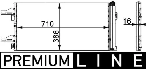 Kondensator, Klimaanlage MAHLE AC 363 000P)