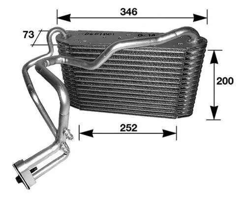 Verdampfer, Klimaanlage MAHLE AE 33 000S)